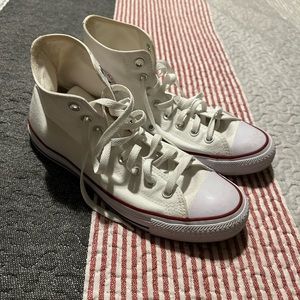 Converse White High-Top Sneakers